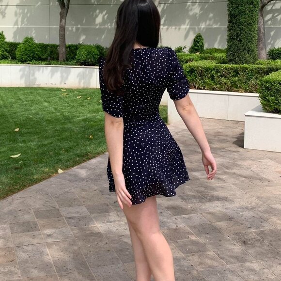 Réalisation Par Navy Star Silk "Ozzie" Dress, Size S - Picture 7 of 9